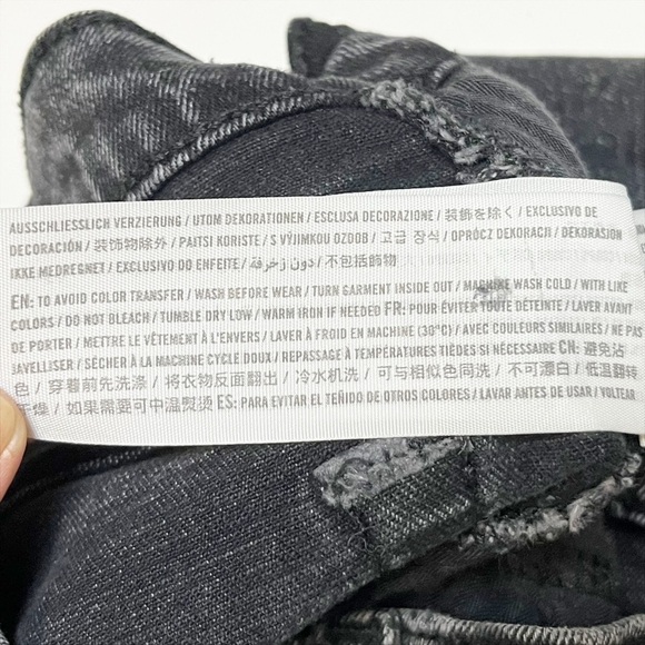 Abercrombie & Fitch Ankle Straight Ultra High Rise Jeans 28 6 black‎ Curve Love - Picture 10 of 14